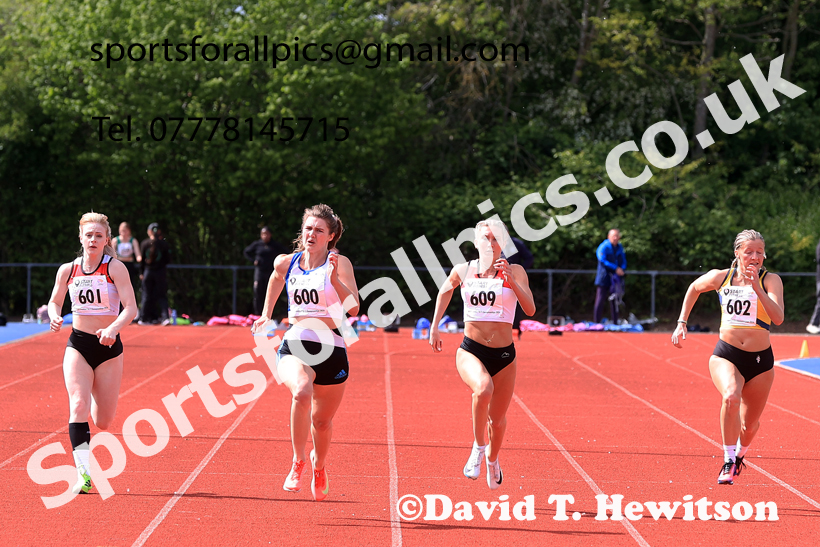 100 metres, 2026 North Eastern Track and Field Champs, Shildon, County Durham. Photo: David T. Hewitson/Sports for All Pics